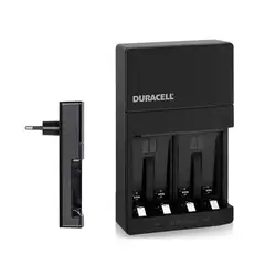 DURACELL - Cargador mas 4 Pilas recargables AA 2500mAh