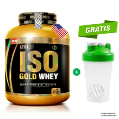 LEVEL PRO - ISO GOLD WHEY CHOCOLATE 3kg Proteína - 97 servicios