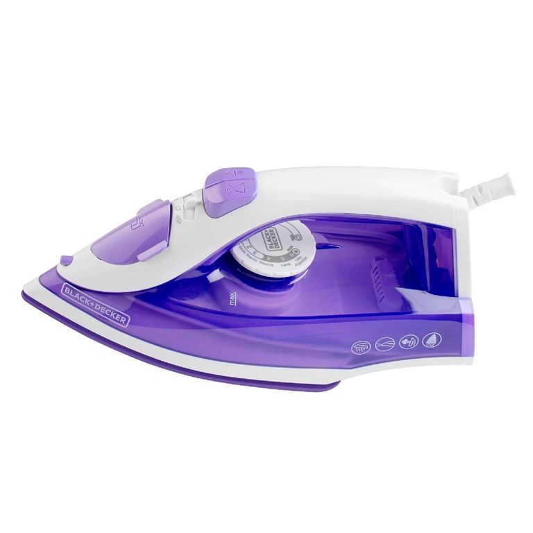 Plancha Black Decker True Glidei IRBD204-CL COLOR MORADO