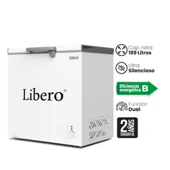 LIBERO - Congeladora Horizontal 199L - Cierre Hermético - Blanco - LFH-201V