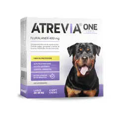 ATREVIA - ANTIPULGAS PARA PERROS ONE LARGE 20-40KG X 4 TAB