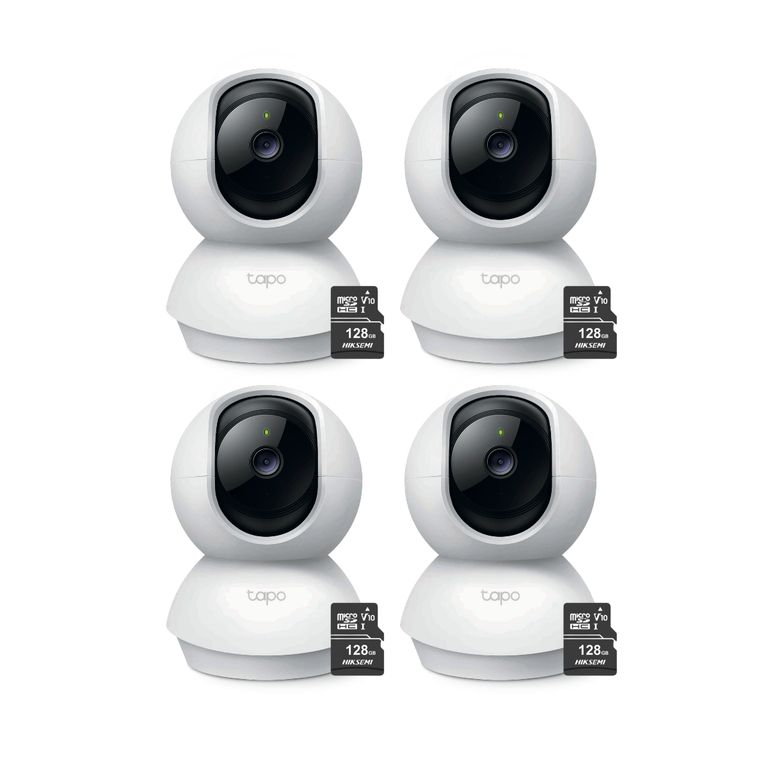 Kit de 4 Cámaras De Seguridad Tapo C200 Full HD + Micro SD128 gb - Tp-link