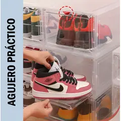 GENERICO - Kit Organizador 4 Cajas Transparente para Zapatos - Cod 2230