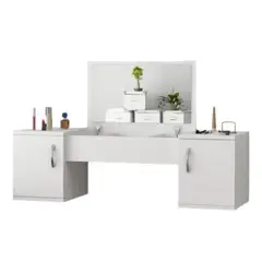 GENERICO - Tocador Flotante Multifuncional Lua Blanco Petrox Home