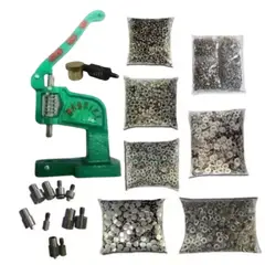 GENERICO - Equipo Completo Para Broche Ojalillo Y Remache - Remachadora