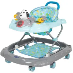 BABY HAPPY - Andador para Bebe Perrito Plegable Tablero Musical CELESTE