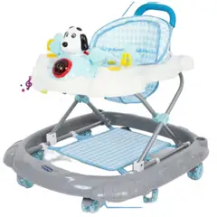 BABY HAPPY - Andador para Bebe Perrito Plegable Tablero Musical BLANCO