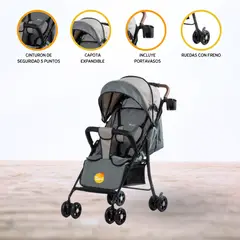 EBABY - Coche Maleta para Bebé »NAT» Beige