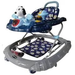 BABY HAPPY - Andador para Bebe Perrito Plegable Tablero Musical AZUL