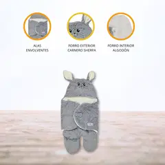 CUZKA - Saco de dormir para Bebé »RABBIT» Gris