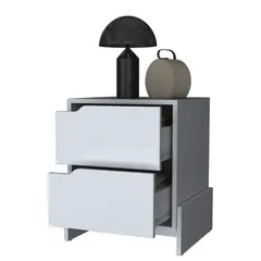 DIBA MUEBLES - Velador Piper Blanco