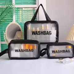 GENERICO - Set de 3 Neceser Washbag en 4 colores