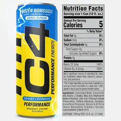 CELLUCOR - Pre Entreno C4 Energy 473ml - Frozen Bombsicle