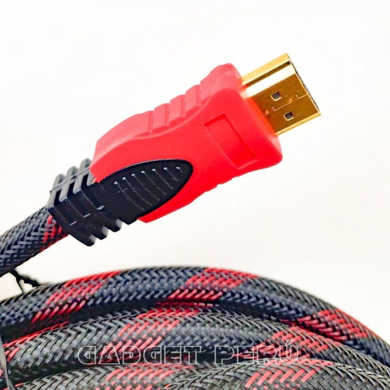 CABLE HDMI CON FILTROS 10 METROS ENMALLADO NEGRO CON ROJO FULL1080P