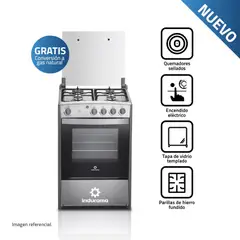 INDURAMA - Cocina Coruña 4 Hornillas Croma