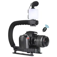 GENERICO - Soporte Estabilizador para Cámara Celular con Luz Led Control AY-49U