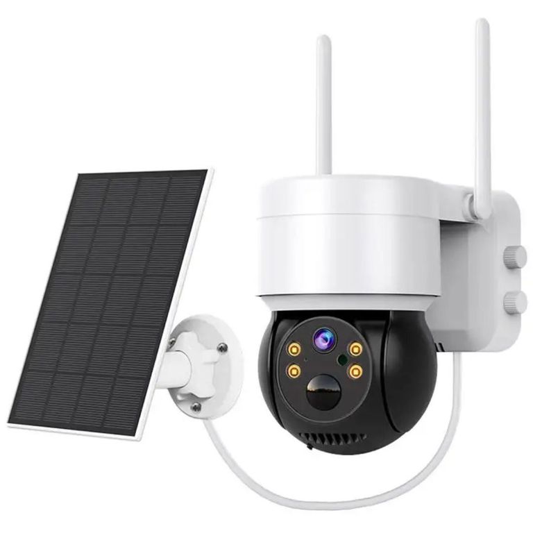 Cámara de Seguridad Wifi con Panel Solar para Exteriores con Alarma LANTUN-Q6