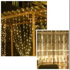 GENERICO - Cortina de Luces LED Impermeable para Eventos
