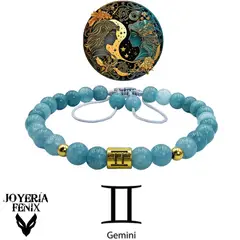 JOYERIA FENIX - Pulsera Zodiacal Piedra Natural 6mm - Joyería Fénix