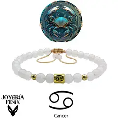 JOYERIA FENIX - Pulsera Zodiacal Piedra Natural 6mm - Joyería Fénix