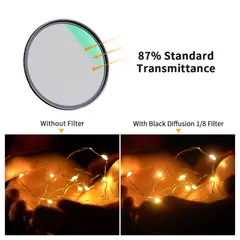 K&F CONCEPT - Filtro 67mm Black Mist 18 Nano-X K&F Concept.