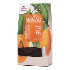 BAKAU - Chocolate Sin Azúcar Bakáu 86% Cacao Monk Fruit x 250g