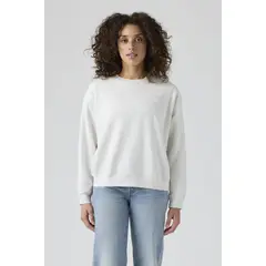 LEVIS - Polerón Mujer Mini Logo Batwing Gris