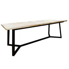 NACION MUEBLES - ESCRITORIO ROMEO COLOR DUNA ESTRUCTURA DE FIERRO NM