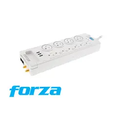 FORZA - SUPRESOR DE PICOS FSP-1011USBW 11 SALIDAS USB RJ45 BLANCO