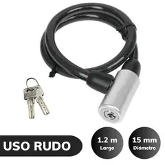 C&A - CANDADO CADENA 15MM X 12MT PARA BICICLETAS