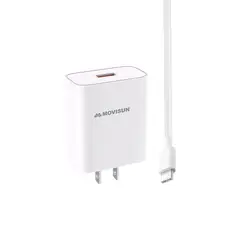 MOVISUN - Cargador USB Tipo C MQC 20 USB 3.0 carga rapida 22.5W cable 1m