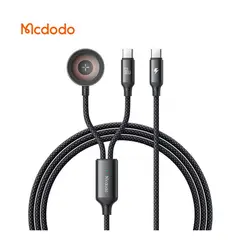 MCDODO - Cable tipo C 2en1- Para Macbook Iphone y Apple watch - 60W