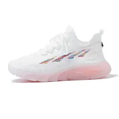 SHANDIAN - Zapatillas Plataforma Mujer Blanco