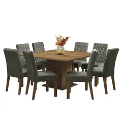 MADESA - Juego de Comedor Leila con 8 Sillas