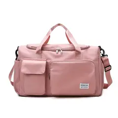 GENERICO - Bolso de viaje de gran capacidad con compartimento para zapatos_.