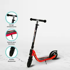 CUZKA - Scooter Lineal para Niños «PIAGIO» Red
