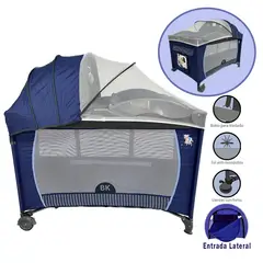 BABY KITS - Cuna Corral para Bebé Roma Azul