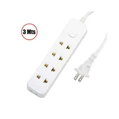 OPALUX - Extensión Múltiple 10 Amp 3 Metros OP-NK135