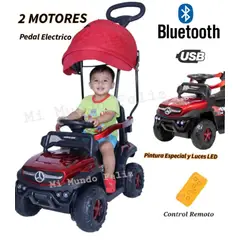 GENERICO - Carrito para Niños Musical con Guiador Merce Control Red
