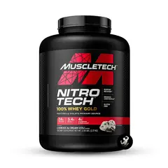 MUSCLETECH - Proteína Nitrotech Whey Gold 5 Lb - Cookies & Cream