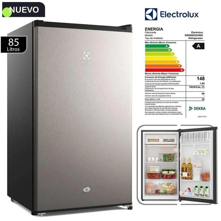 Frigobar 90L Premium Gris ERD090G2HWG
