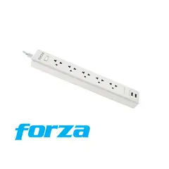FORZA - SUPRESOR DE PICOS FSP-512USBW 5 SALIDAS 2 USB 220V BLANCO