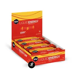 GENERICO - GU Gel energizante Líquido caja x 12 unidades - Strawberry Banana