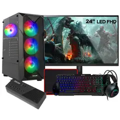 AMD - Computadora PC GAMER RYZEN 5 5600GT RAM 32GB SSD 1TB PANTALLA 24" FULL HD