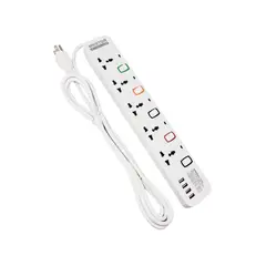 WESTOR - Supresor de Picos 5 Salidas + 4 Puertos USB WT-295USB