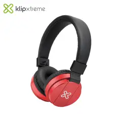 KLIP XTREME - Audífono Fury Rojo Bluetooth Hasta 9 Horas con Micrófono