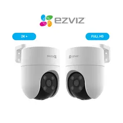 EZVIZ - Cámara Inalámbrica WiFi PT H8C Full HD + H8C 2k 4MP -