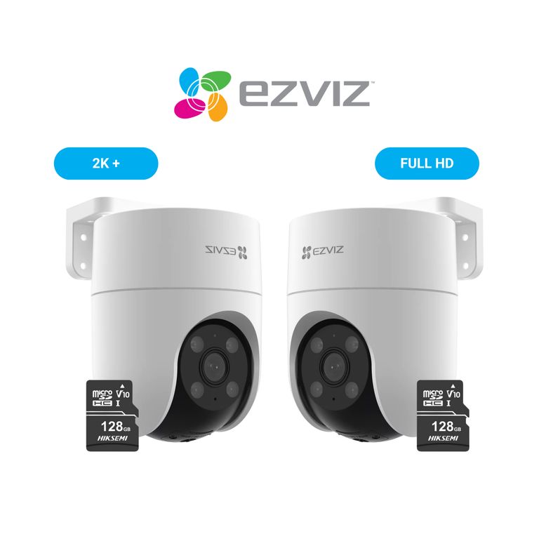Cámara Inalámbrica WiFi PT H8C Full HD + H8C 2k 4MP + Micro SD 128 gb -