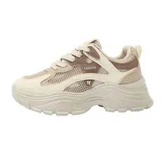 SHANDIAN - Zapatillas Plataforma Mujer Amarillo