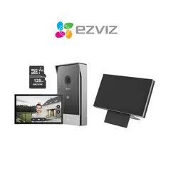 EZVIZ - Videoportero doméstico HP7 + Monitor Táctil SD7 + Micro SD 128gb -